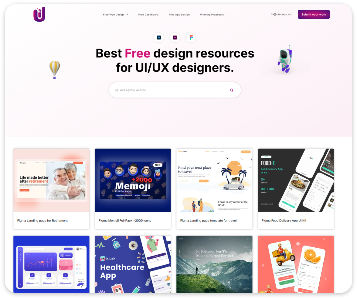 Desktop design example