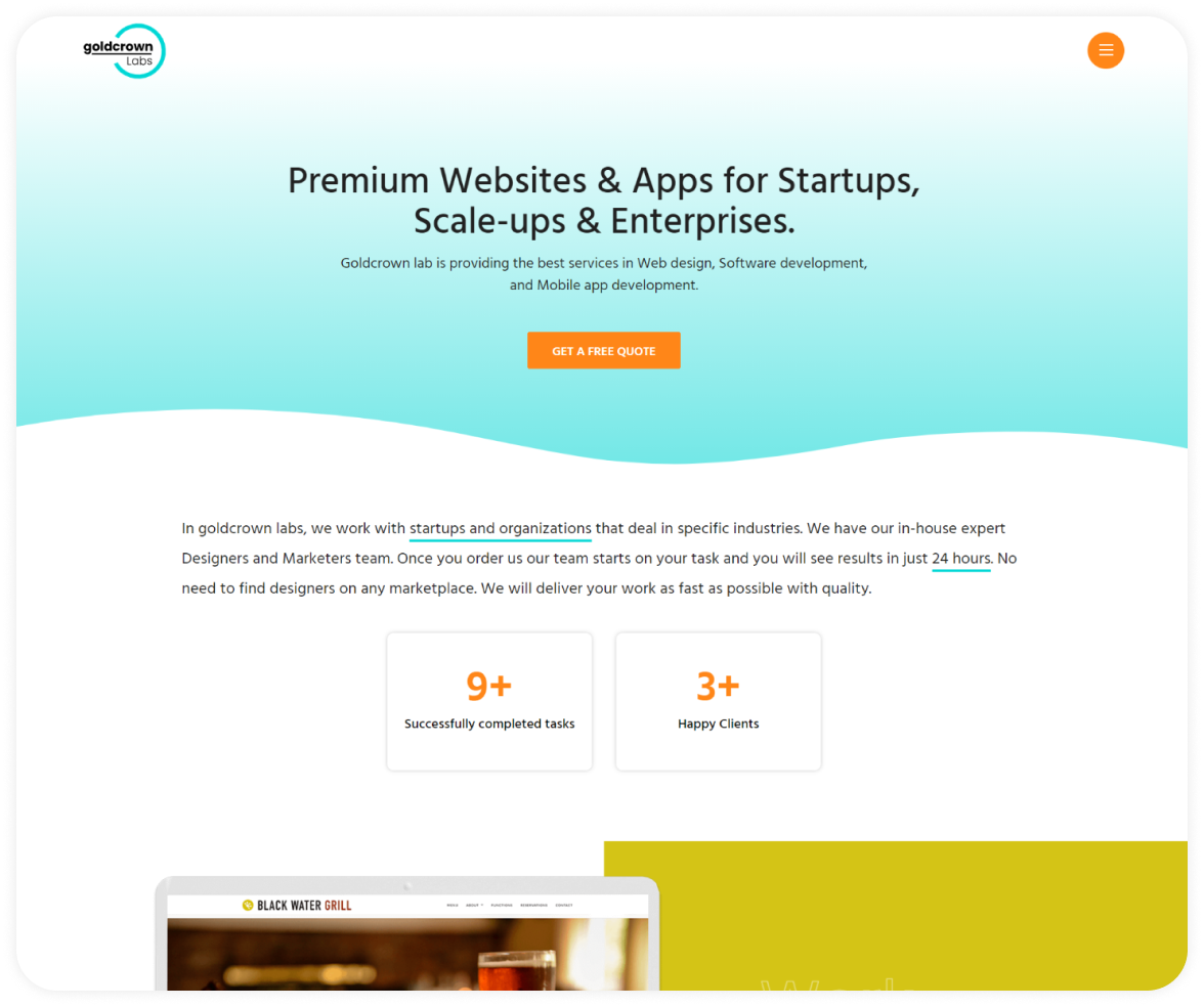 Desktop design example